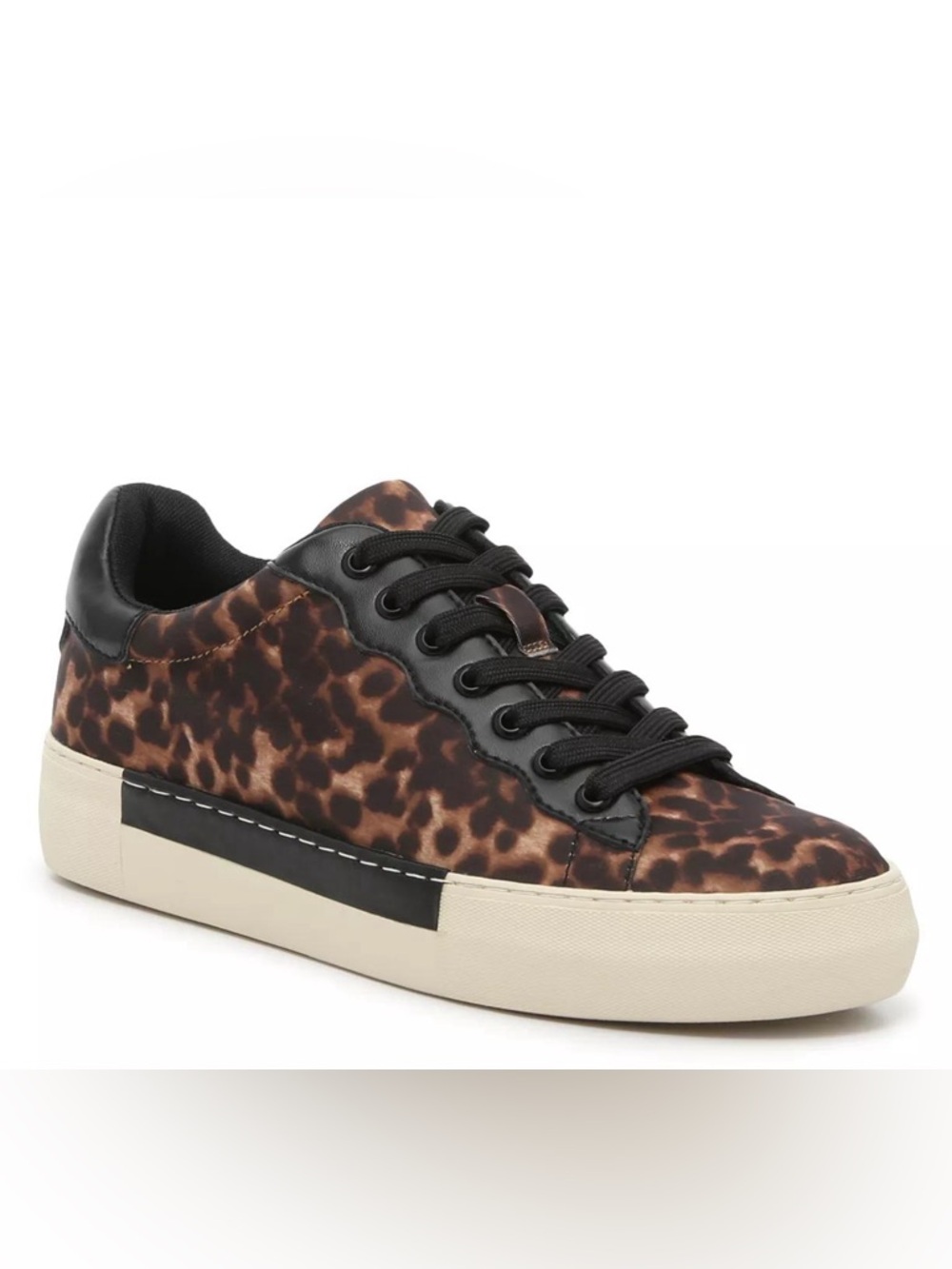 Vince Camuto Senile Oxford Leopard Print Sneaker Size 38/7.5
